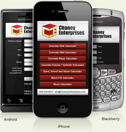 With three new calculator apps developed by Chaney Enterprises, smartphones on the construction site get smarter.